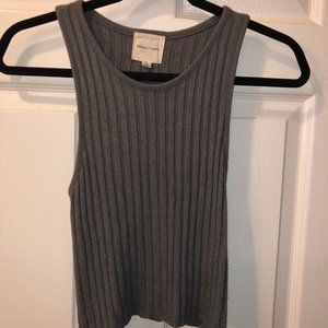 Gray Urban Outfitters Cropped Tank